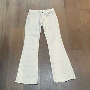 Brandy Melville low-rise cream colored pants (Size small)